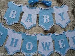 10 Bunting Flags Banners Garland Onesies Baby Shower Blue Boy Diy L6 Baby Shower Diy Diy Baby Shower Decorations Boy Baby Shower Decorations For Boys