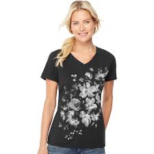 Womens Hanes Tri Blend Graphic V Neck Tee Products In