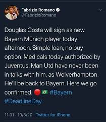After spending six months writing for a small website in his native italy, an agent called him from barcelona. Here We Go Fabrizio Confirms The Bayern Times Bm Dna Facebook