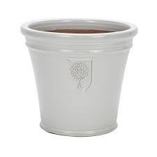 Large ceramic pots and outdoor planters can be used in a variety of spaces. Rhs Classic White Cone Timeless Outdoor Ceramic Plant Pot