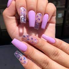 Whether you are looking for soft and light french manicure nails or in deep and rich colors. 43 Clear Acrylic Nails That Are Super Trendy Right Now Stayglam Long Square Acrylic Nails Acrylic Nail Designs Coffin Purple Acrylic Nails