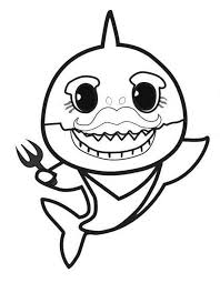 Baby shark coloring pages 10. Baby Shark Coloring Pages 50 Printable Coloring Pages