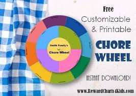 Free Diy Chore Wheel Customize Online Then Print At Home