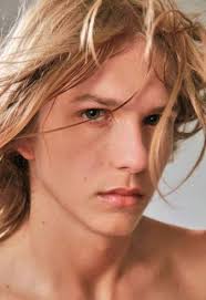 A Long Haired Guy With Green Eyes Valentine S Day Is Coming Long Hair Styles Men Blonde Hair Green Eyes Boys Long Hairstyles