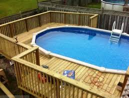 11 Most Popular Above Ground Pools With Decks Awesome Pictures Swimming Pool Decks Above Ground Swimming Pools Backyard Pool Landscaping