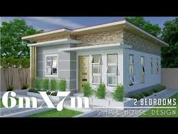 Many architectural styles are represented. 6mx7m 42sq M Simple House Design With 2 Bedrooms Youtube