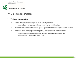 • rechtsnachfolge ohne auswirkung auf das kundengeschäft. Die Bankbeziehung Zwischen Tod Und Erbteilung Ppt Video Online Herunterladen