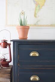 Rustic Dresser Makeover With Navy Blue Milk Paint Bedroom Furniture Makeover Oak Bedroom Furniture Painted Bedroom Furniture