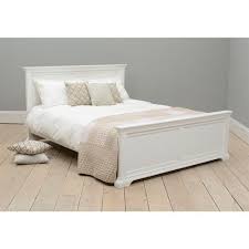 Chantilly White 4ft 6 Double Bed Chantilly Double White Genel White Bed Frame White Wooden Bed Bedroom Furniture Beds
