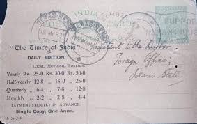 Establishment of The Times of india ...