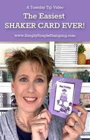 For this hanukkah card, we used a star of david shape. How To Make The Easiest Shaker Card Ever Simply Simple Stamping