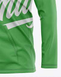 Download Men S Lightweight Kangaroo Pocket Hoodie T Shirt Front Half Side View In Apparel Mockups On Yellow Images Object Mockups