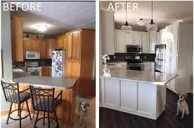 The modern custom kitchen he did was a new experience for them and they nailed it! Shelly S Kitchen Painting Get Your Free Kitchen Refinishing Quote