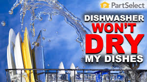 If your dish washing machine is not working properly, such as not getting hot or heating the water, here are some parts that can cause problems. Dishwasher Troubleshooting Why Won T My Dishwasher Dry My Dishes Partselect Com Youtube