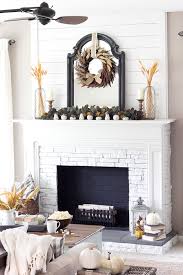 I've been busy gathering up a collection of farmhouse style mantel decor ideas so that i can decorate our new diy fireplace mantle. Perfect Farmhouse Fall Mantel Ideas The Weathered Fox