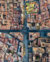 Deserted Barcelona From Above Europe