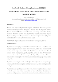Just copy & paste up to 1,500 words per search to check free plagiarism checker for your content. Pdf Plagiarism Detection Through Software In Digital World