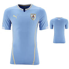 Titel gewann, von insgesamt 15 bereits. Bild Trikot Uruguay Home Fur Die Weltmeisterschaft 2014 In Brasilien Von Puma