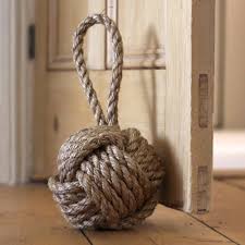Hand Made Jute Door Stop Door Stop Rope Decor Door Stopper Diy
