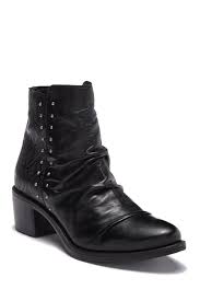 Miz Mooz Felix Ruched Leather Ankle Bootie Nordstrom Rack