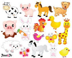 50 Off Sale Farm Animalsfarm Animal Clipartfarm Clipart Etsy Farm Animals Pictures Cute Doodles Drawings Animal Pictures For Kids