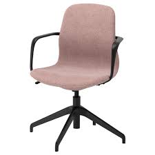 Langfjall Conference Chair With Armrests Gunnared Light Brown Pink Black Swivel Chair Ergonomic Office Chair Ikea Office Chair