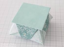 Anleitung schritt für schritt mit skizzen und text. Stampin Up Anleitung Tutorial Origami Box Schachtel Verpackung Star Box 105 Basteln Mit Stampin Up