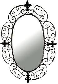 Bathroom Mirror Clipart Black And White 20 Best Oval Mirror Ideas For Your Bathroom Wrought Iron Mirror Mirror Wall Oval Wall Mirror