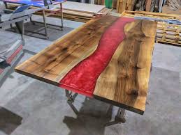 Special Order For Michelle From Usa Red Epoxy Table Decor Etsy In 2020 Wood Resin Table Epoxy Table Top Epoxy Wood Table