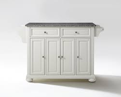 And because granite is quite durable, it makes cleaning up relatively easier with less effort. Crosley Furniture Alexandria Solid Granite Top Kitchen Island In White Finish Kf30003awh