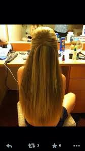 Half Up Half Down Straight Straight Prom Hair Straight Hairstyles Long Hair Styles