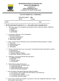Soal ulangan mtk semester 1 kelas 5 sd. Soal Ulangan Harian Ke 2 Matematika Kelas 5 Semester 1