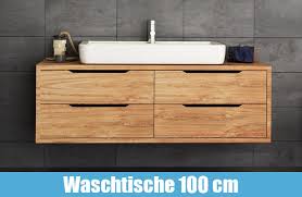 Mit zwei nebeneinander angebrachten waschbecken gibt es außerdem. Waschtisch Mit Unterschrank 100 Cm Waschtische 1m Breit