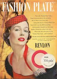 Revlon Fashion Plate Face Makeup Back Cover Magazine Ad December 1950 Vintage Makeup Ads Makeup Ads Revlon