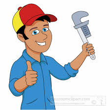 Insert the small end of the compression sleeve puller into the end of the 1/2 n (5/8 od) copper pipe. Construction Clipart Plumber Holding Pipe Wrench Tool Clipart Classroom Clipart