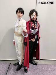 アクセルワンスタッフ on twitter そして 仮面といえば 日野 田丸さんとご一緒にunmask衣装で そして全員揃った冬組で公演後に エースリー ブルライ 冬組 日野聡 fashion saree sari