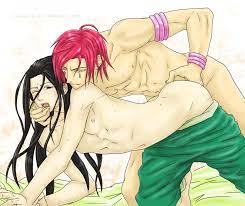Rule34.dev - clown clown_boy gay hisoka_morow hunter_x_hunter  illumi_zoldyck jeyhaily male multiple_males yaoi