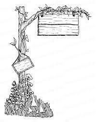 Fairy Signpost Digital Download Fairy Digi Stamp Hand Drawn Etsy How To Draw Hands Sign Post Digital Stamps
