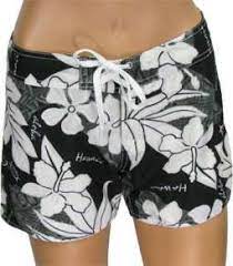 Black Swimming Shorts For Women Hibiscus Women Board Shorts Board Shorts Board Shorts Women