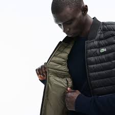Lacoste Erkek Kaz Tuyu Siyah Kapitone Yelek Bh9415 031 Lacoste