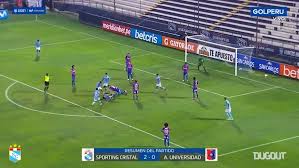 Fikstür sayfasında sporting cristal takımının güncel ve geçmiş sezonlarına ait maç fikstürüne yapacağınız turnuva seçimine göre, sporting cristal takımının bu turnuvalarda aldığı sonuçlar. Video Omar Merlo S Great Goal V Alianza Udh