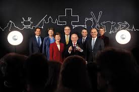 Bundespräsidentin simonetta sommaruga sieht die regierung als musikgruppe. File Bundesratsfoto 2019 Jpg Wikimedia Commons