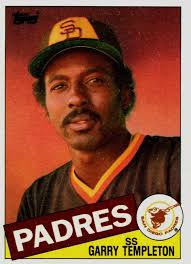 1985 BATTING LDRS ☆HRs (21) Carmelo Martinez ☆RBIs (81) Steve Garvey ☆BA  (.317) Tony Gwynn ☆SBs (16) Garry Templeton