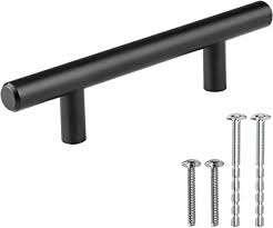 Get it as soon as fri, feb 12. Ilyapa Black Kitchen Cabinet Handles 3 75 Inch Hole Center Bar Pulls 10 Pack Of Kitchen Cabinet Hardware Amazon Com