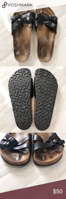 Birkenstock Shoe Size Conversion Chart Birkenstock Black Leather Two Strap Sandal Two Strap Sandals Black Leather Leather
