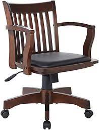 The foot has already been cleaned. Amazon Com Osp Home Furnishings Deluxe Wood Bankers Desk Chair With Black Vinyl Padded Seat Espresso Furniture Decor