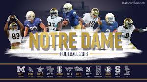 Notre dame football, notre dame, in. 2018 Notre Dame Football Schedule Desktop Background Irish Sports Daily