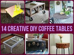 All you need is a round glass cutting board and a fine tree this unique table does not need too much decorations, but if you want to put some a flower vase as decoration, it is gonna be great too. 14 Creative Diy Coffee Tables