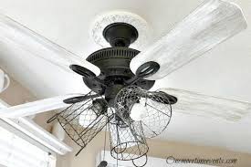 How I Gave My Ceiling Fan A Farmhouse Style Farmhouse Style Lighting Ceiling Fan Makeover Ceiling Fan