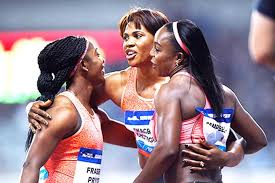 She's now second fastest of all time. Shelly Ann Fraser Pryce Lashawn Merritt Struggle In Shanghai Kaieteur News